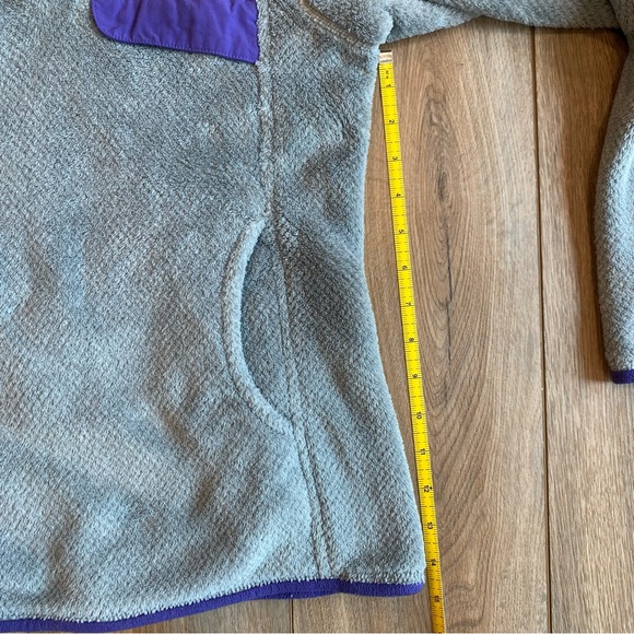 Patagonia Fleece Re-Tool Snap-T Pullover - Small - Gray and Purple - Picture 6 of 7